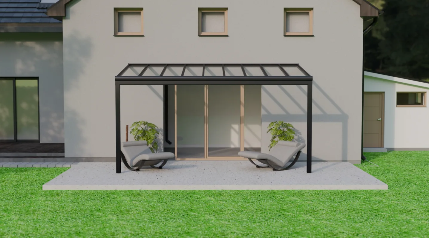 Pergola Pigato Plus – detail skleněné střechy