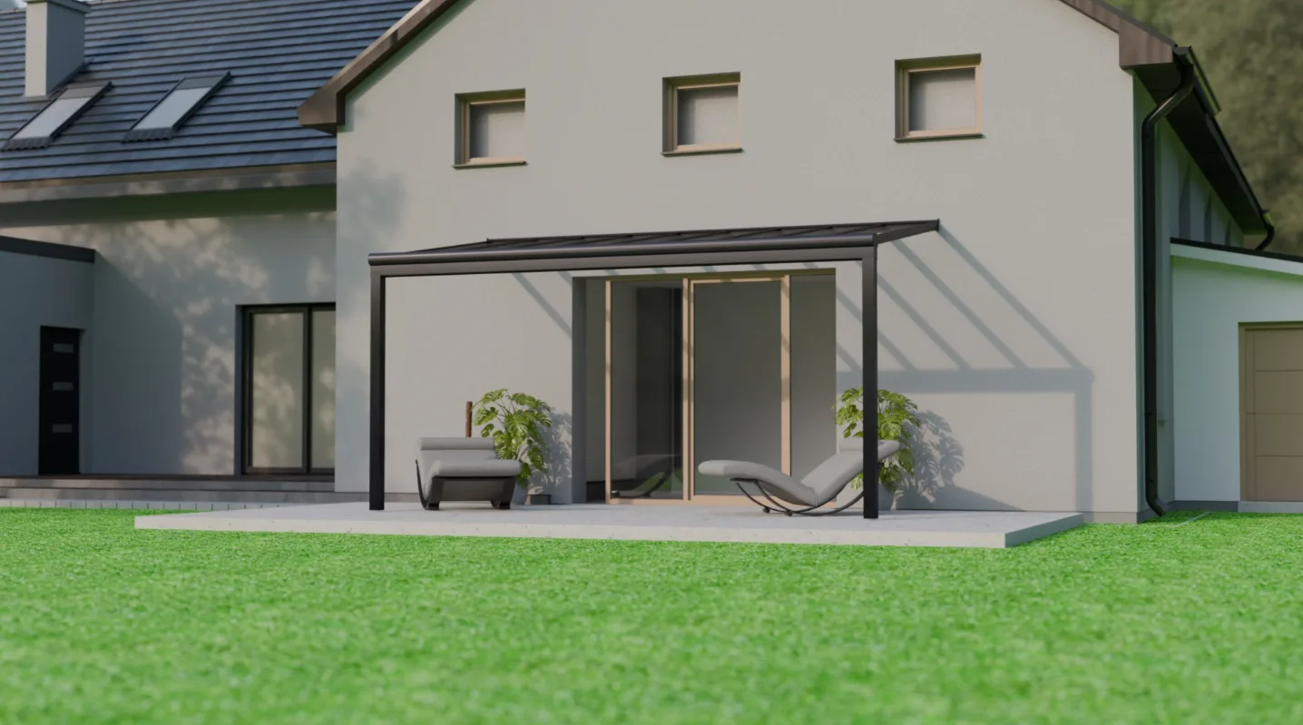 Pergola Pigato Plus – pohled z boku